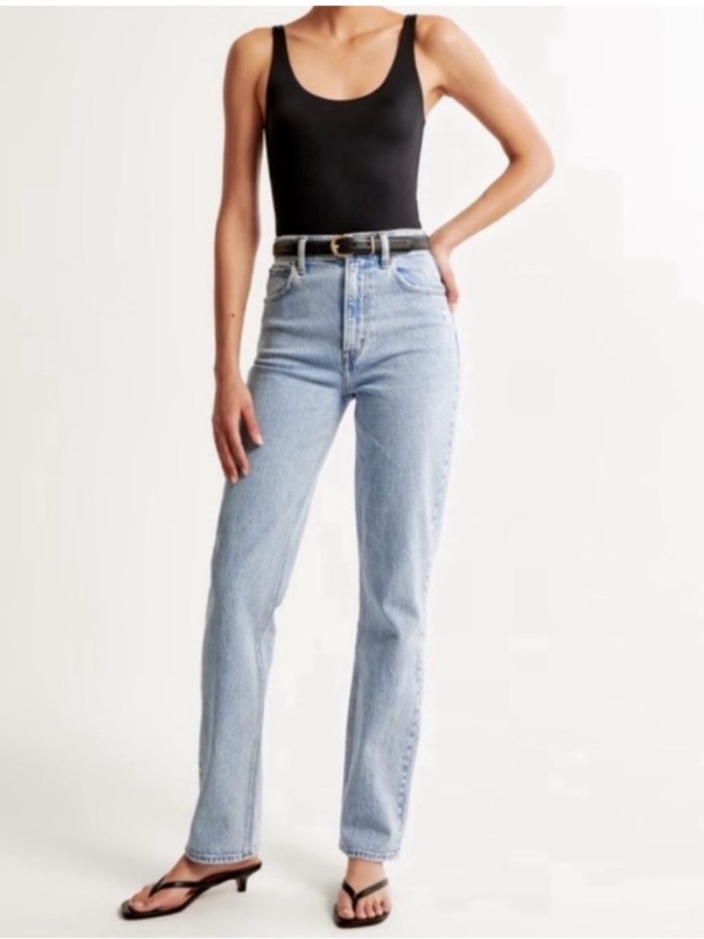 90s ultra high rise straight jean